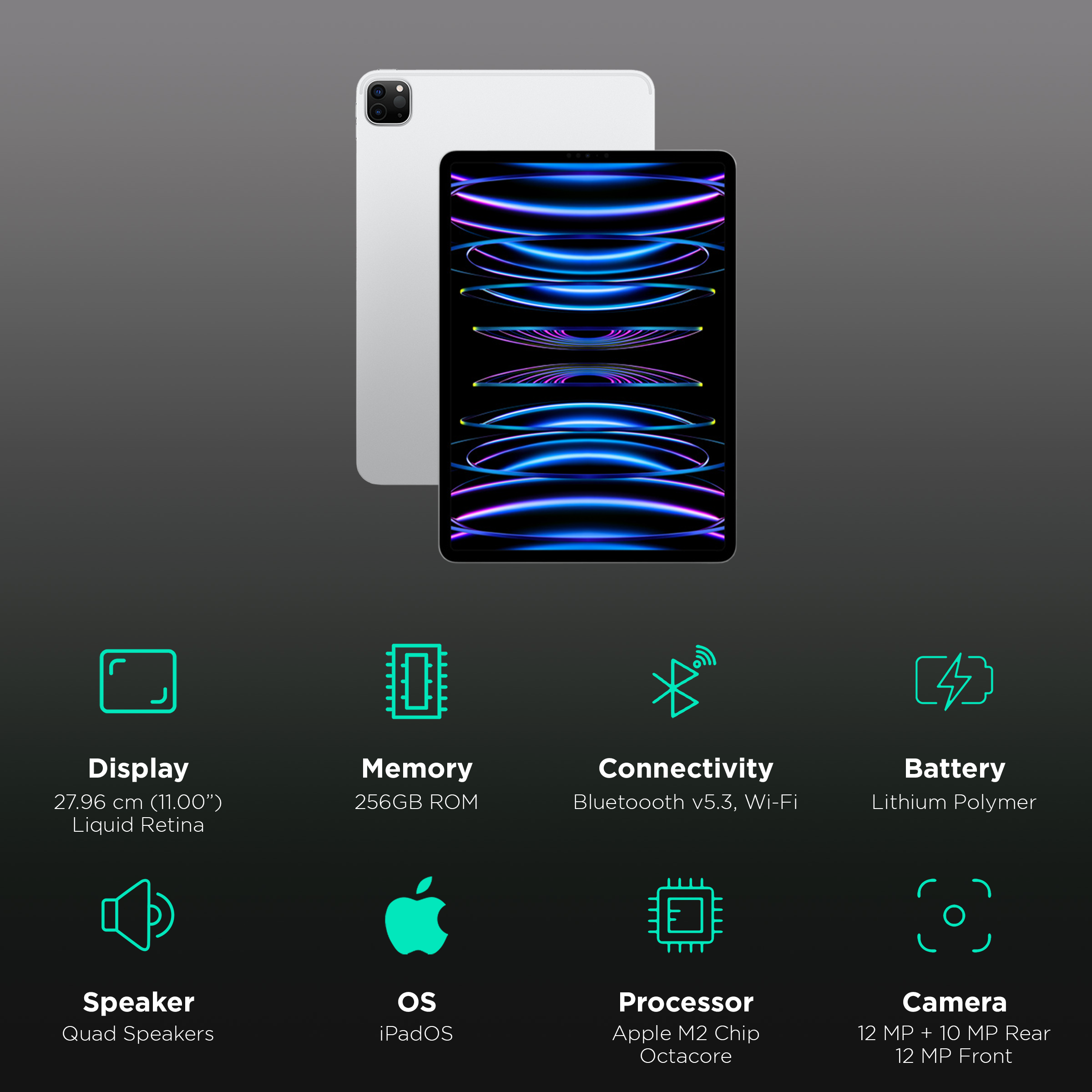Buy Apple iPad Pro 4th Generation WiFi (11 Inch, 256GB, Silver, 2022